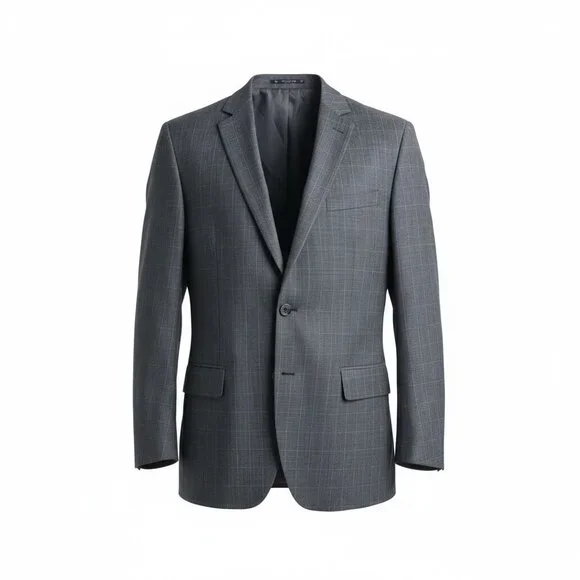 Vintage French Linen Blend Blazer – Navy Pinstripe – Made in France – Large - Picture 5 of 7